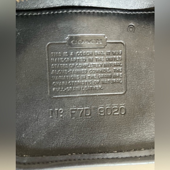 Coach Ergo Mini Zip 9020 Vintage 1997 Small Black Shoulder Bag Authentic - Picture 11 of 13